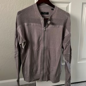 All Saints Zip Up Sweater - Small